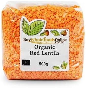 Grade A Premium Organic Red Lentils (500g)