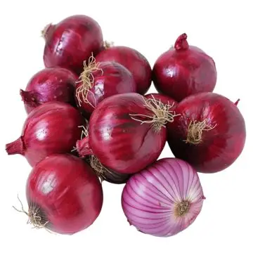 Farm Fresh Grade A Ripe Red Onions - Medium (1kg) - Bulk