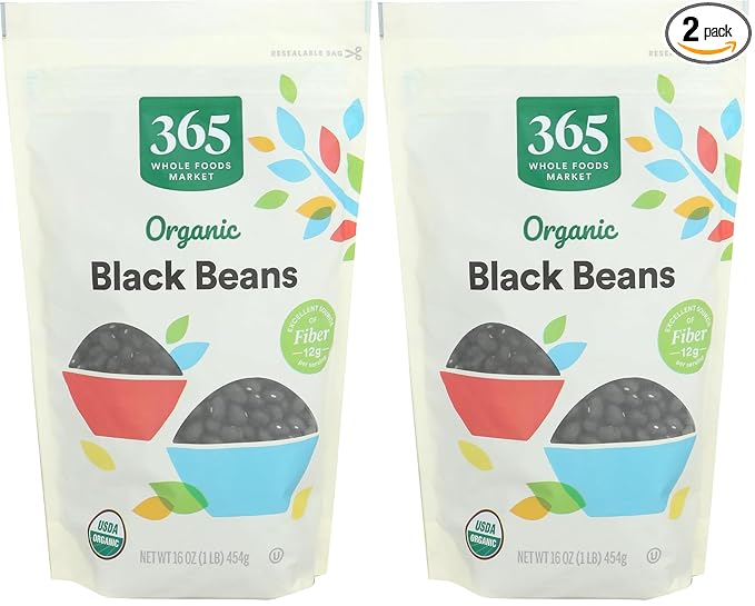 Organic Shelled Black Beans (500g)