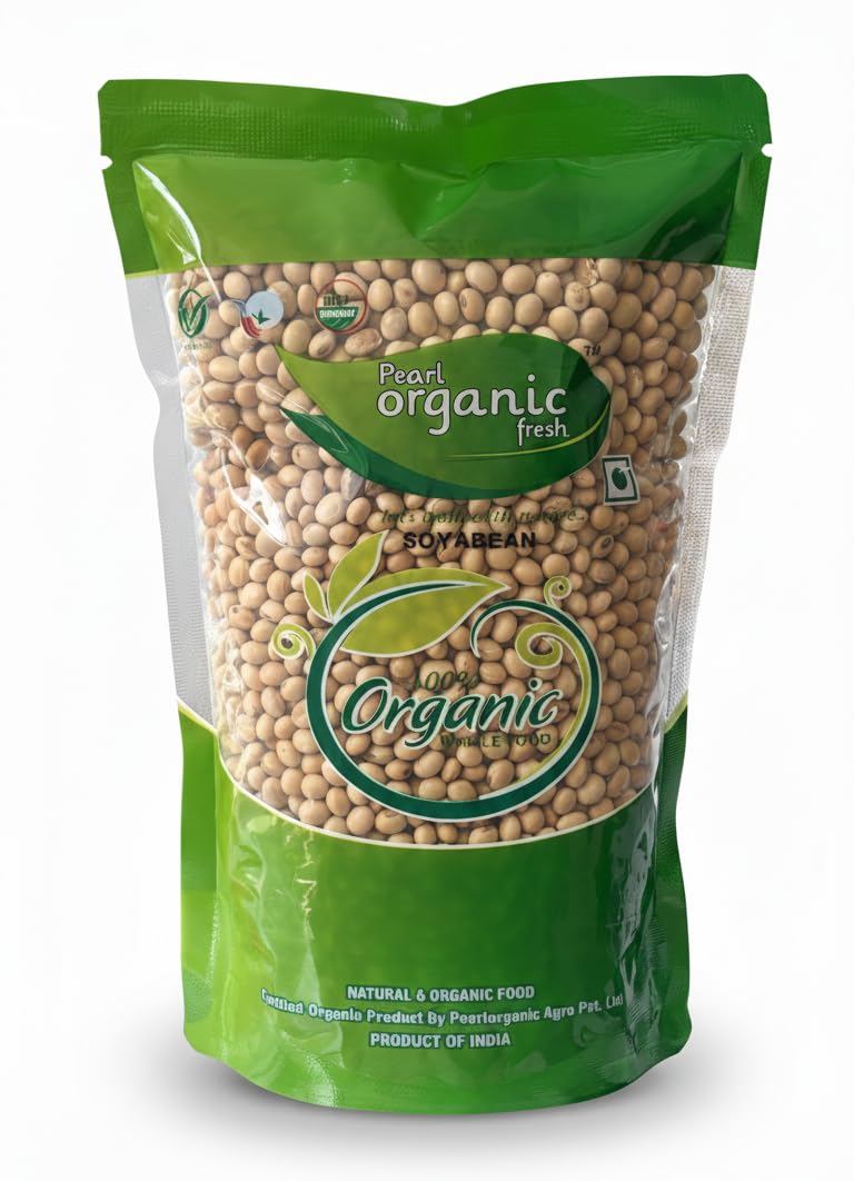Grade A Premium Organic Raw Soybeans - Small (250g)