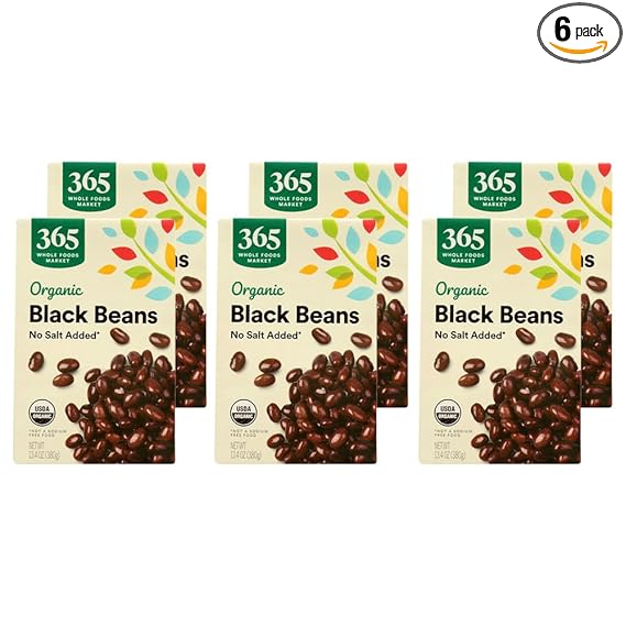 Grade B Organic Black Beans (500g)