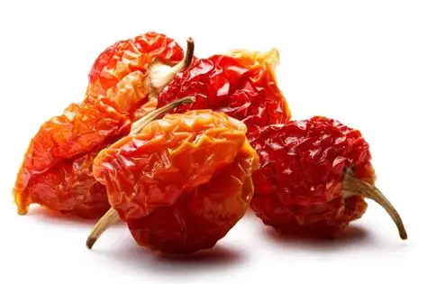 SpiceFarm Organic Dried Habanero Peppers - Small (250g) - Bag