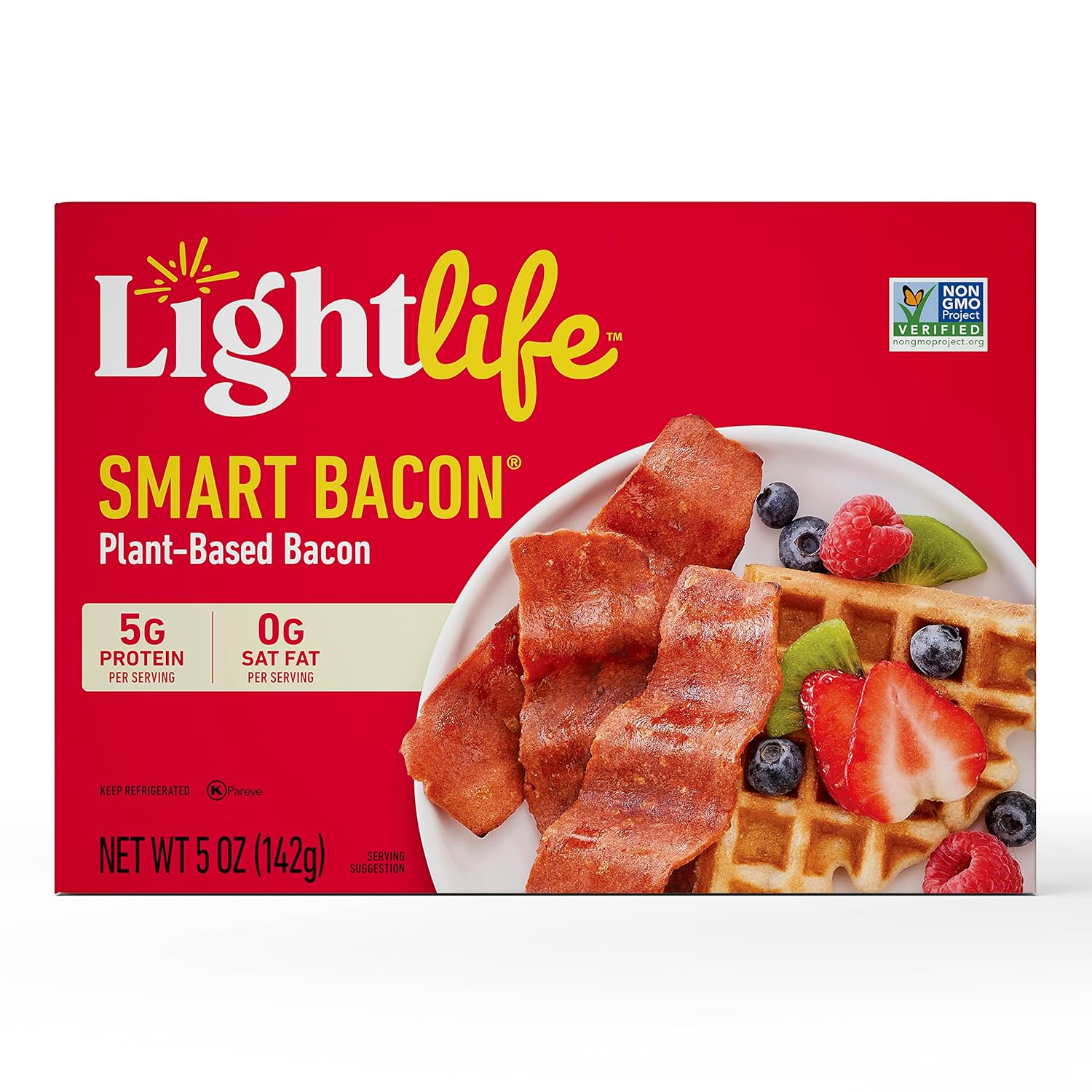 Lightlife Smart Bacon Vegan Bacon Strips, 5 Oz