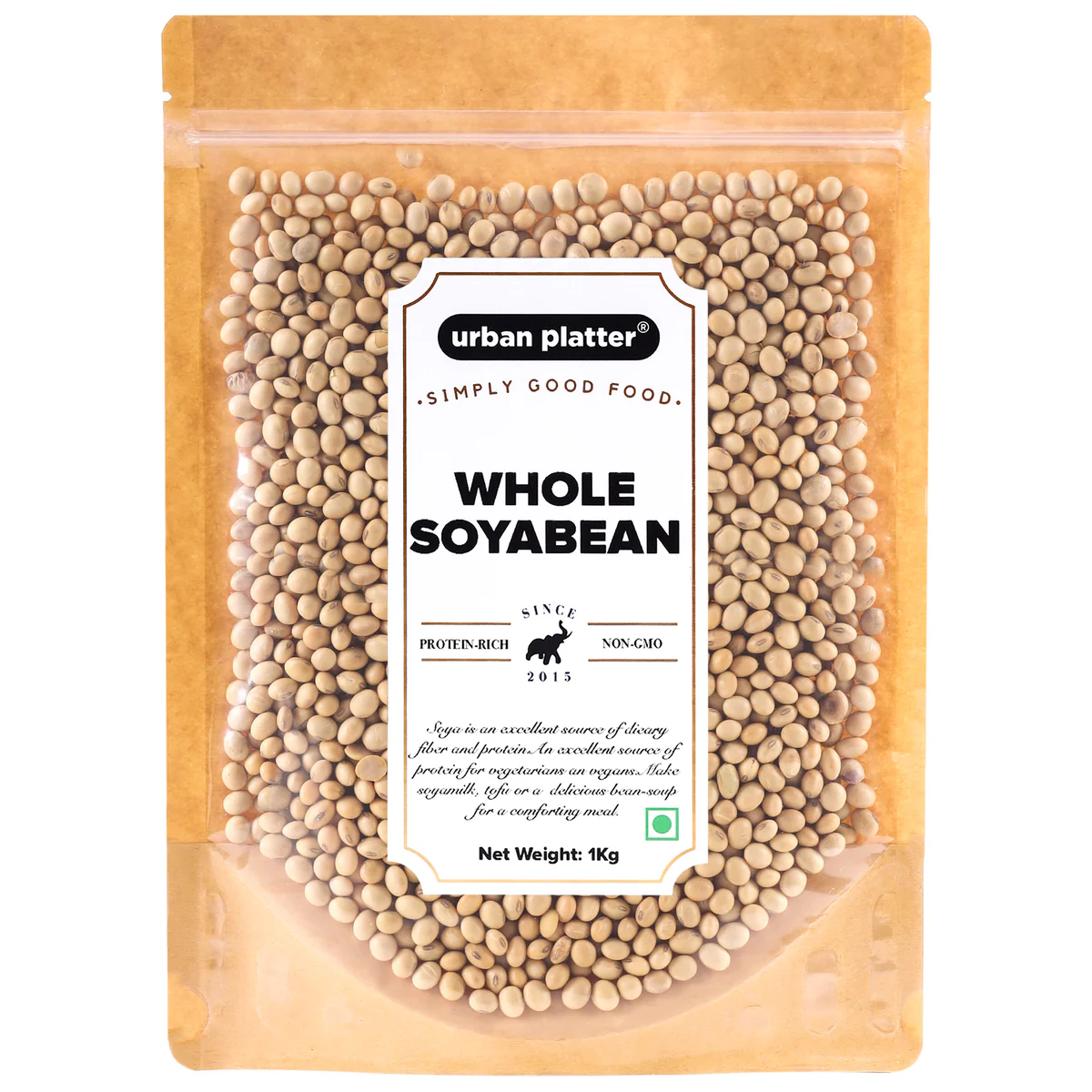 Organic Raw Soybeans (1kg)