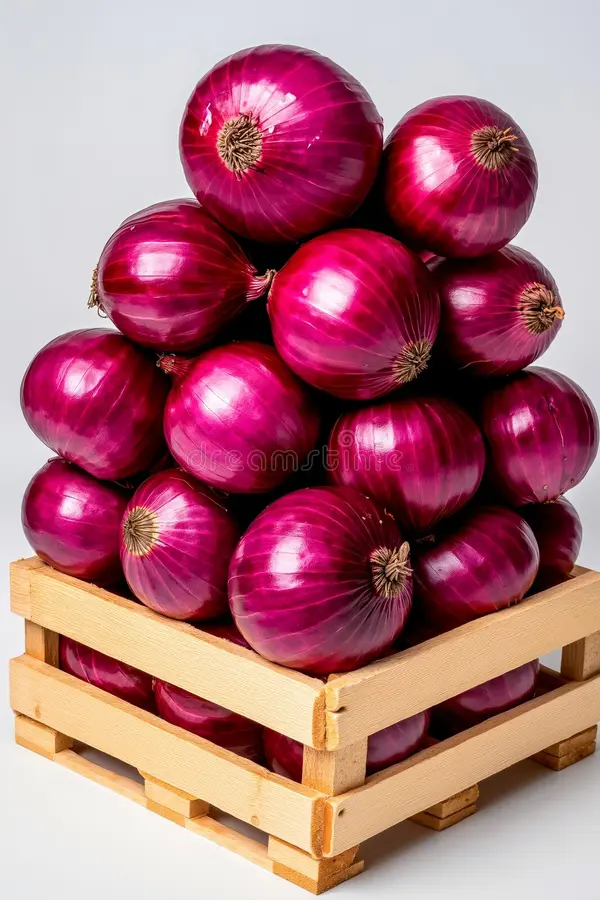 FreshFarm Commercial Grade Ready to Use Red Onions - Medium (1kg) - Bulk