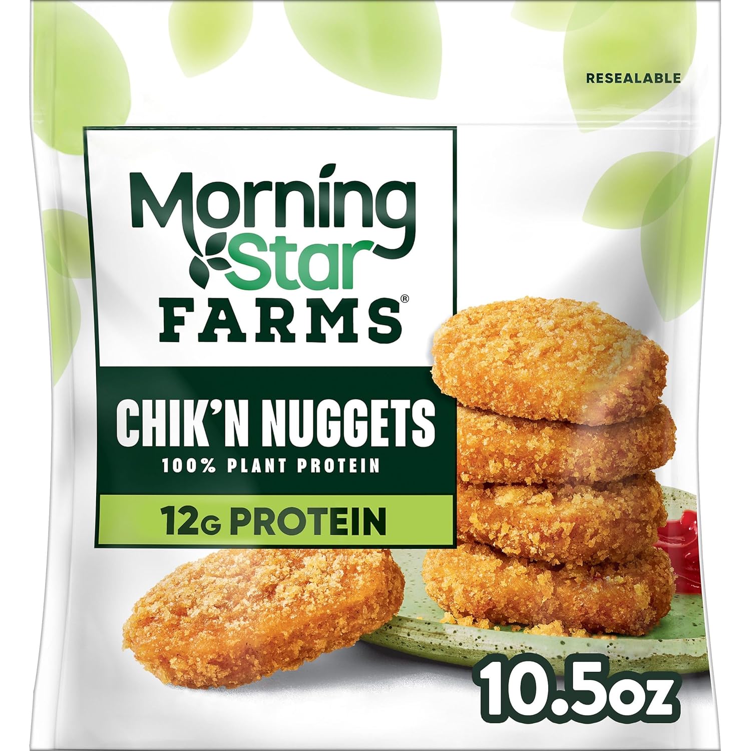 MorningStar Farms Plant Based Chik'n Nuggets, Vegan Meat, 10.5oz