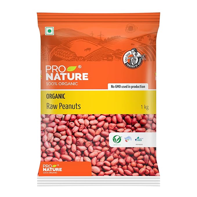 Organic Premium Organic Raw Groundnuts - Large (1kg)