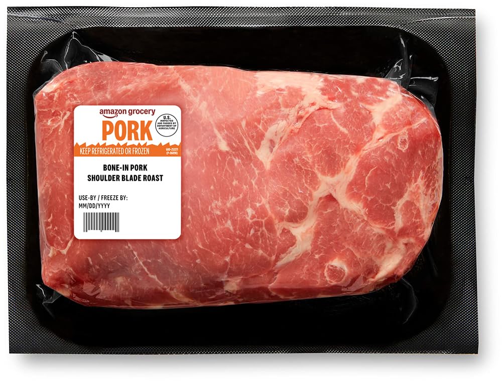 Grocery, Pork Shoulder Blade Roast, Bone-In, Weight Varies